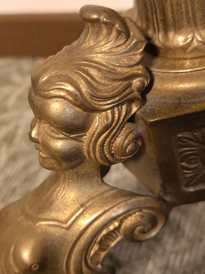 アンティーク　真鍮コートスタンド　ポールハンガー　クラシック　イタリア製