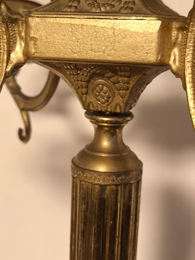 アンティーク　真鍮コートスタンド　ポールハンガー　クラシック　イタリア製