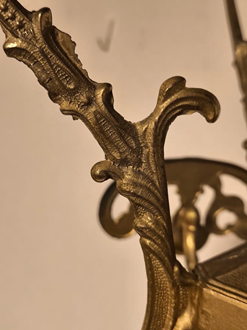 アンティーク　真鍮コートスタンド　ポールハンガー　クラシック　イタリア製