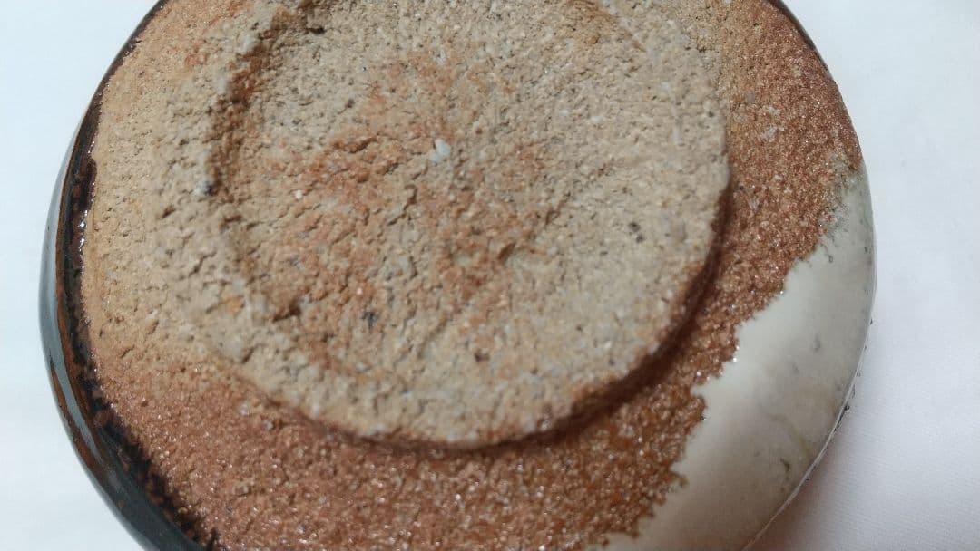 唐津焼 作礼窯 岡本作礼 織部 唐津 茶碗 共箱 共布