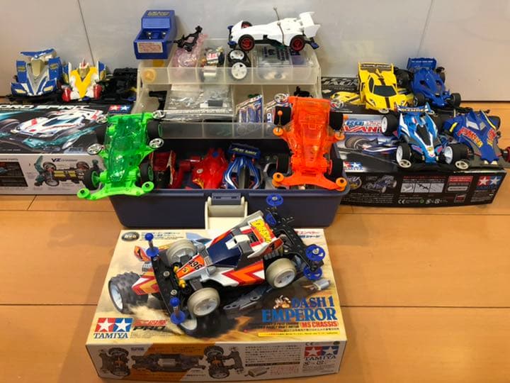 ミニ四駆 引退 お得 セット パーツ多数 大系アルミベアリングローラー