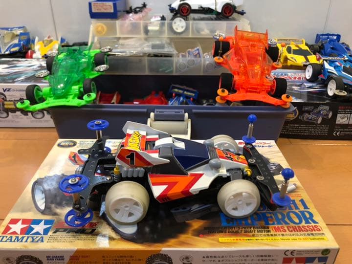 ミニ四駆 引退 お得 セット パーツ多数 大系アルミベアリングローラー