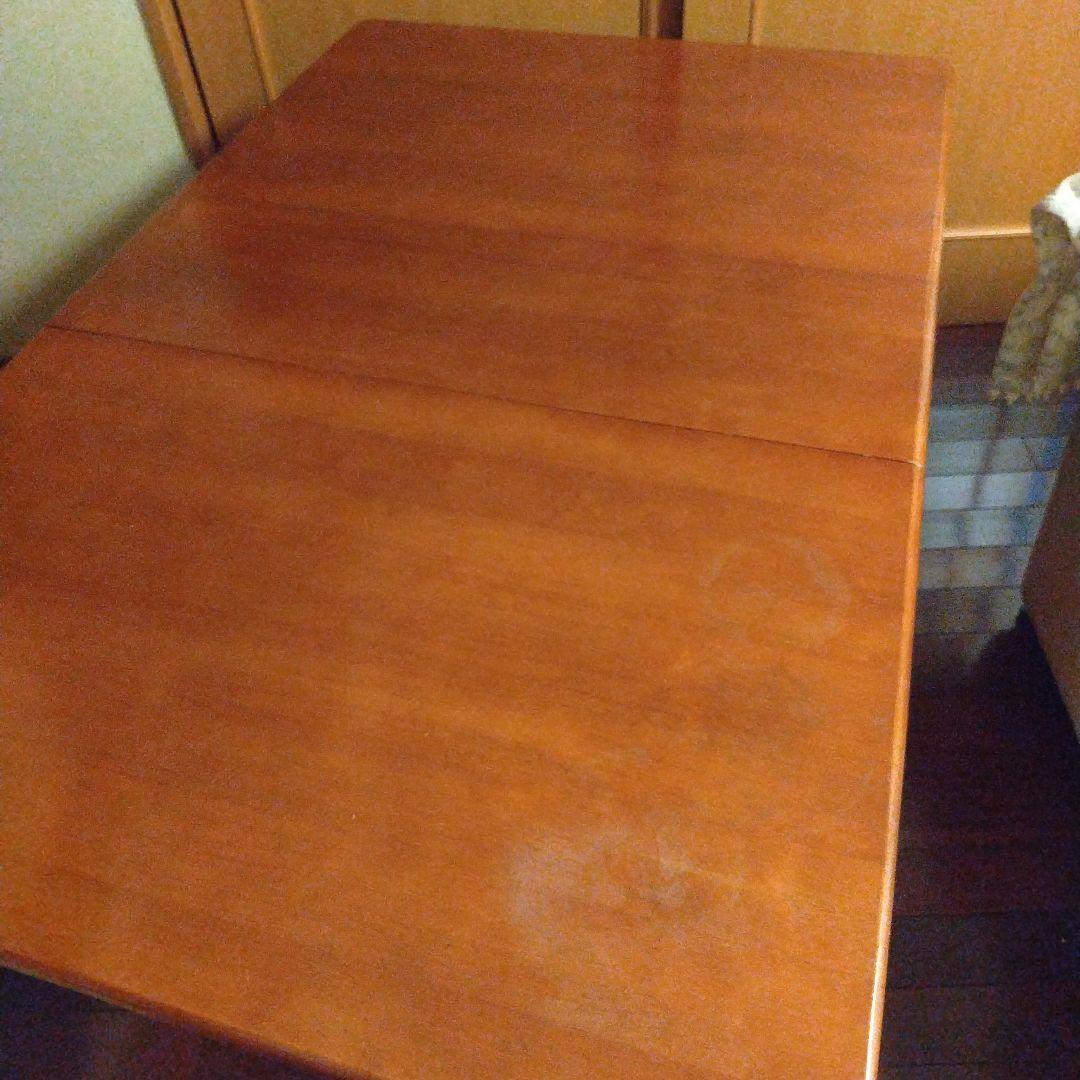 【ひよひよ】天然木 折りたたみ式 バタフライ ダイニングテーブル 送料無料