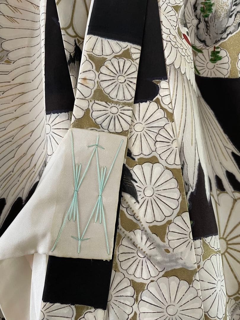 七五三　３歳　正絹　アンティークお着物セット