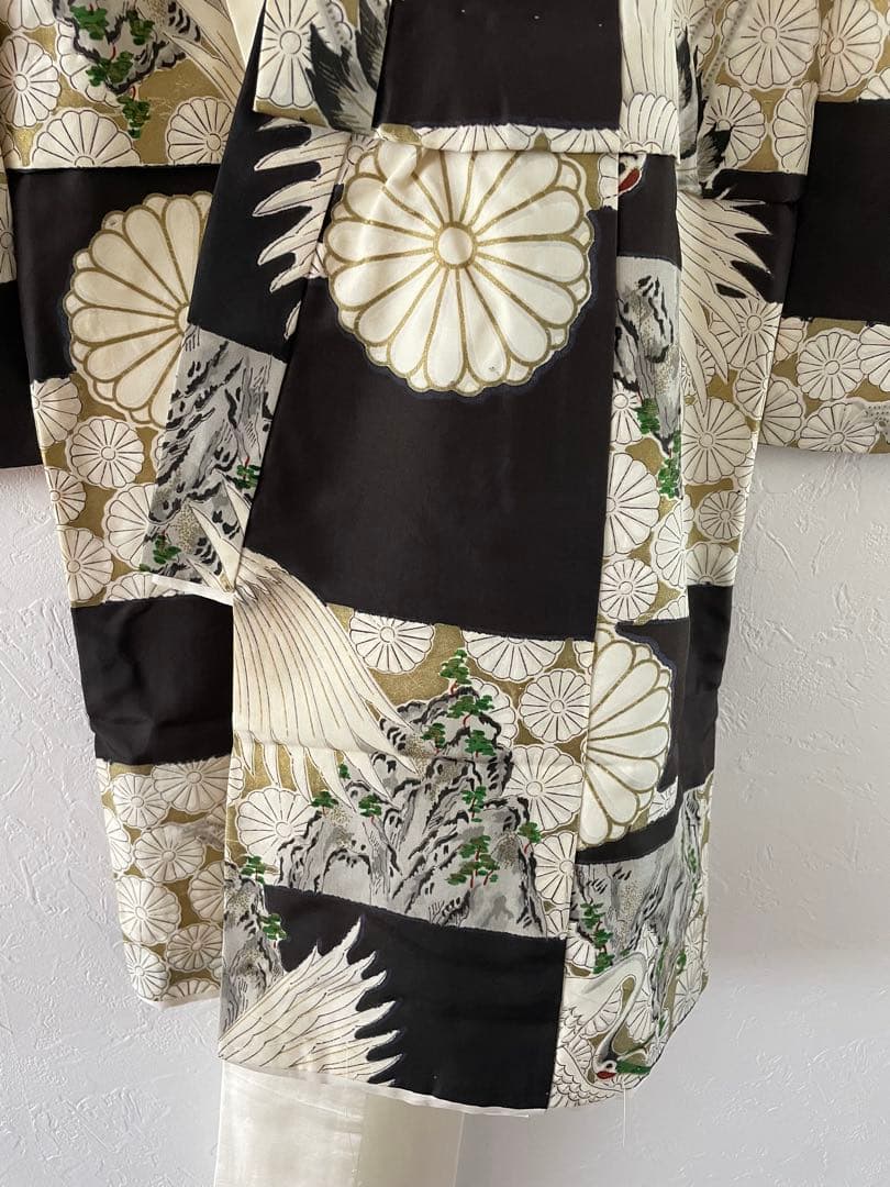 七五三　３歳　正絹　アンティークお着物セット