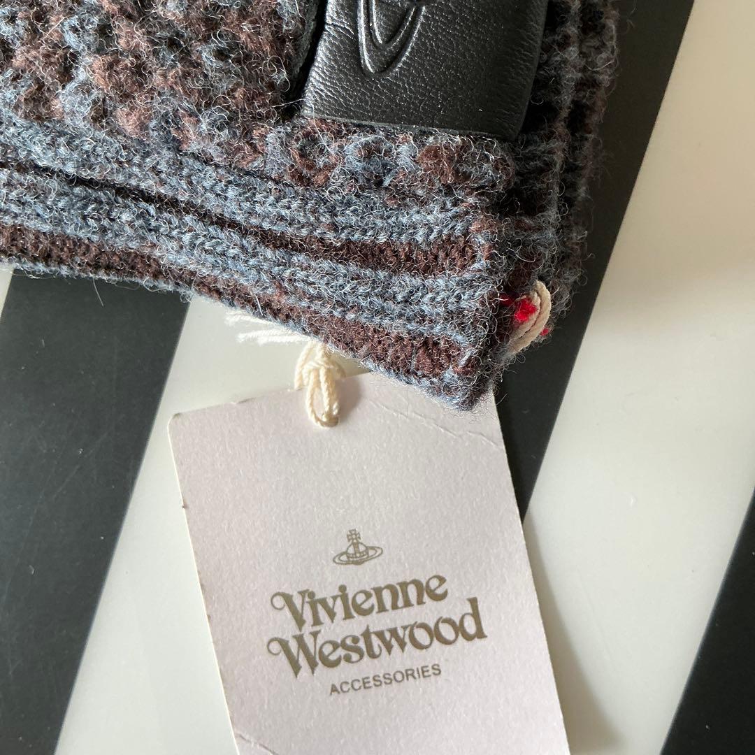 Vivienne Westwood レザー&ニット手袋　新品タグ付き