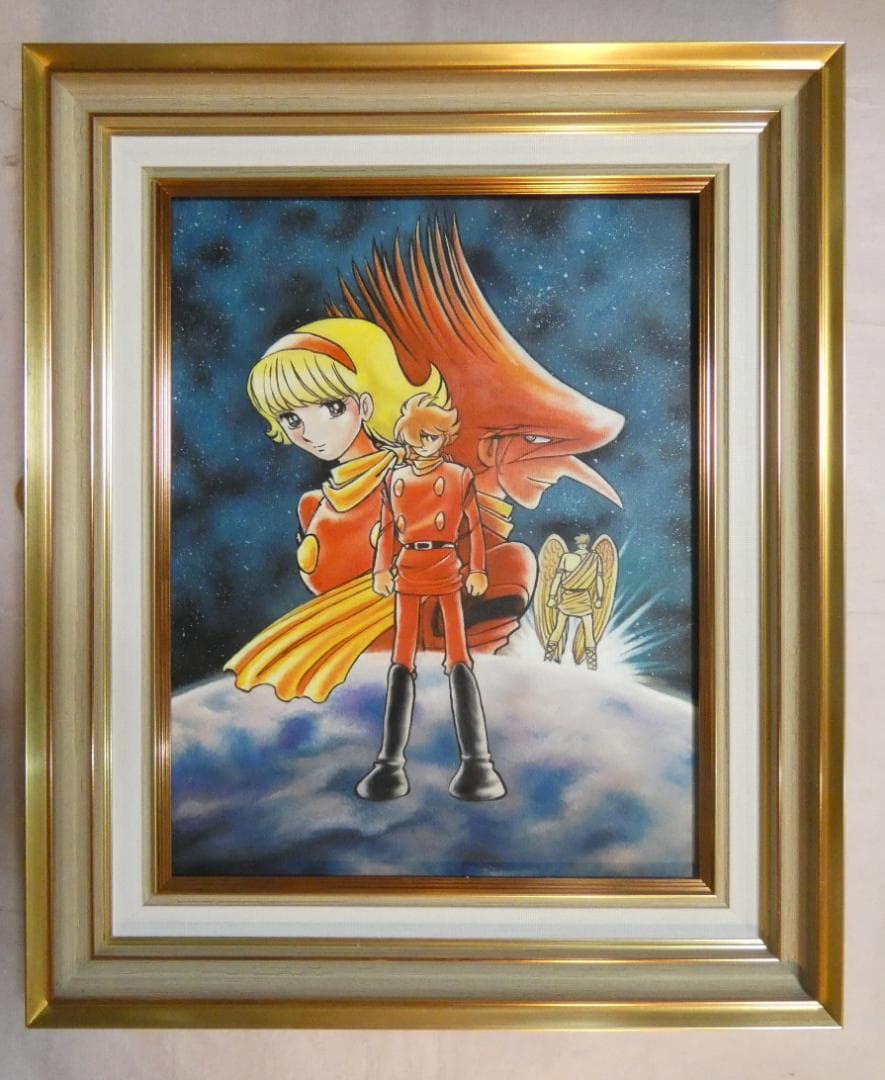 絵画　額付き　石ノ森章太郎　 F6 【　人物　】手描き