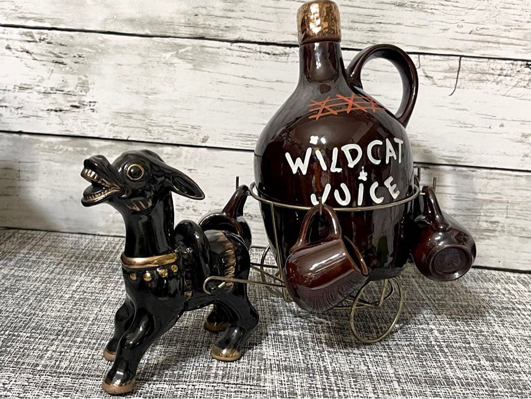 WILDCAT JUICE ビンテージ　デカンタボトル　置物　1950〜1960
