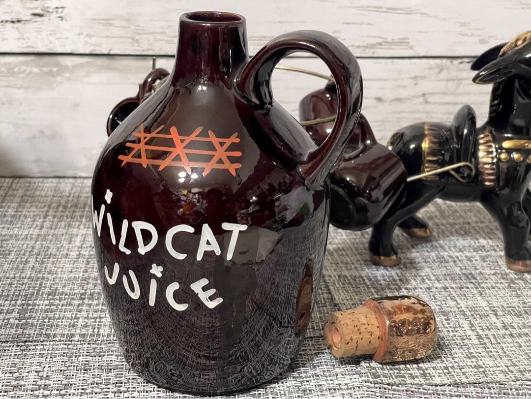 WILDCAT JUICE ビンテージ　デカンタボトル　置物　1950〜1960