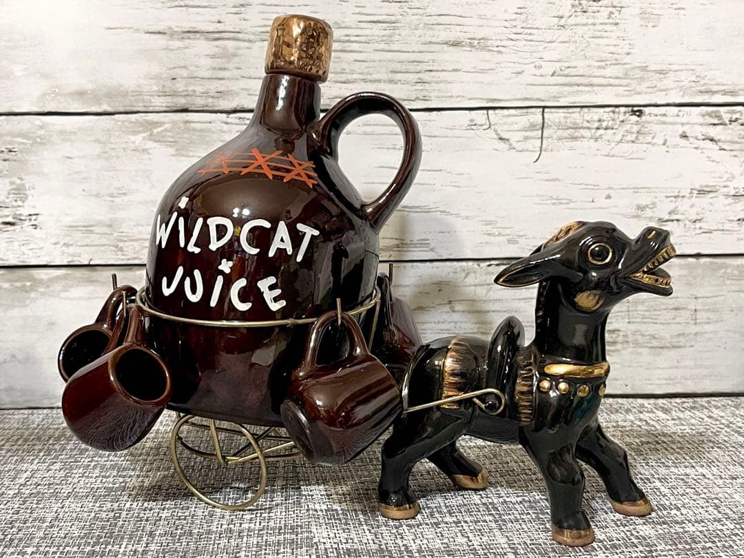 WILDCAT JUICE ビンテージ　デカンタボトル　置物　1950〜1960