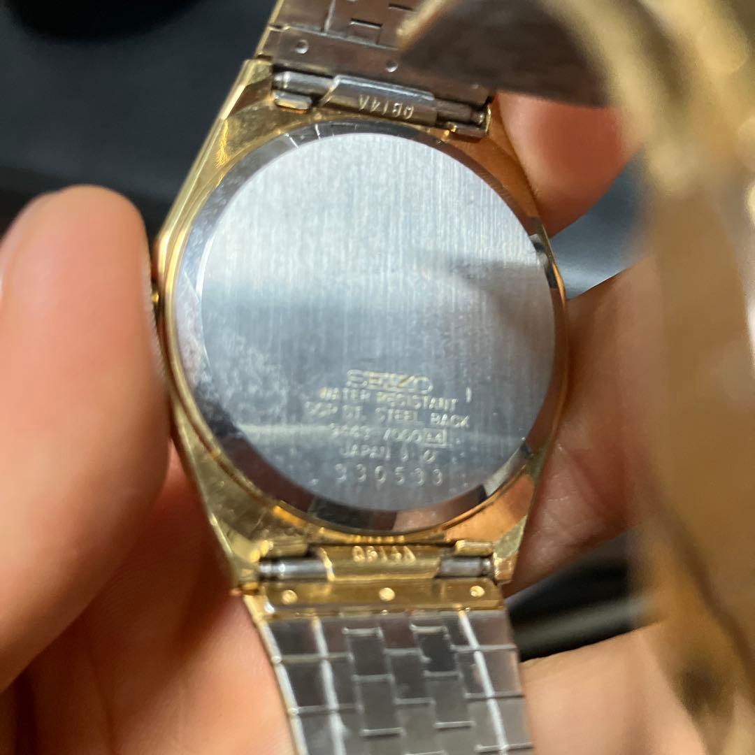 SEIKO KING QUARTZ 腕時計 ゴールド　※電池切れ