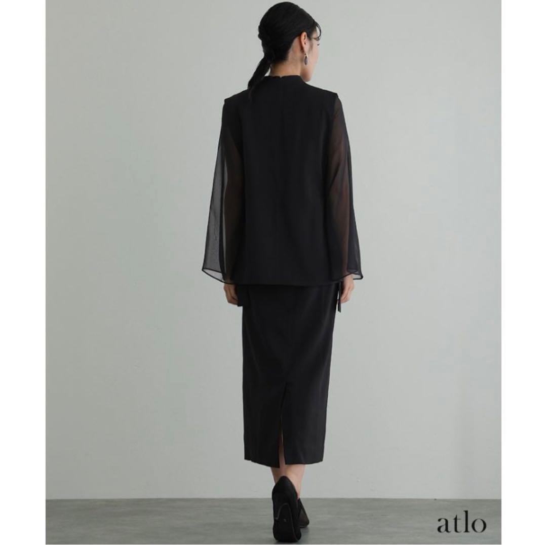 プールヴー　atloスリットスリーブジレ付きワンピース　Lサイズ