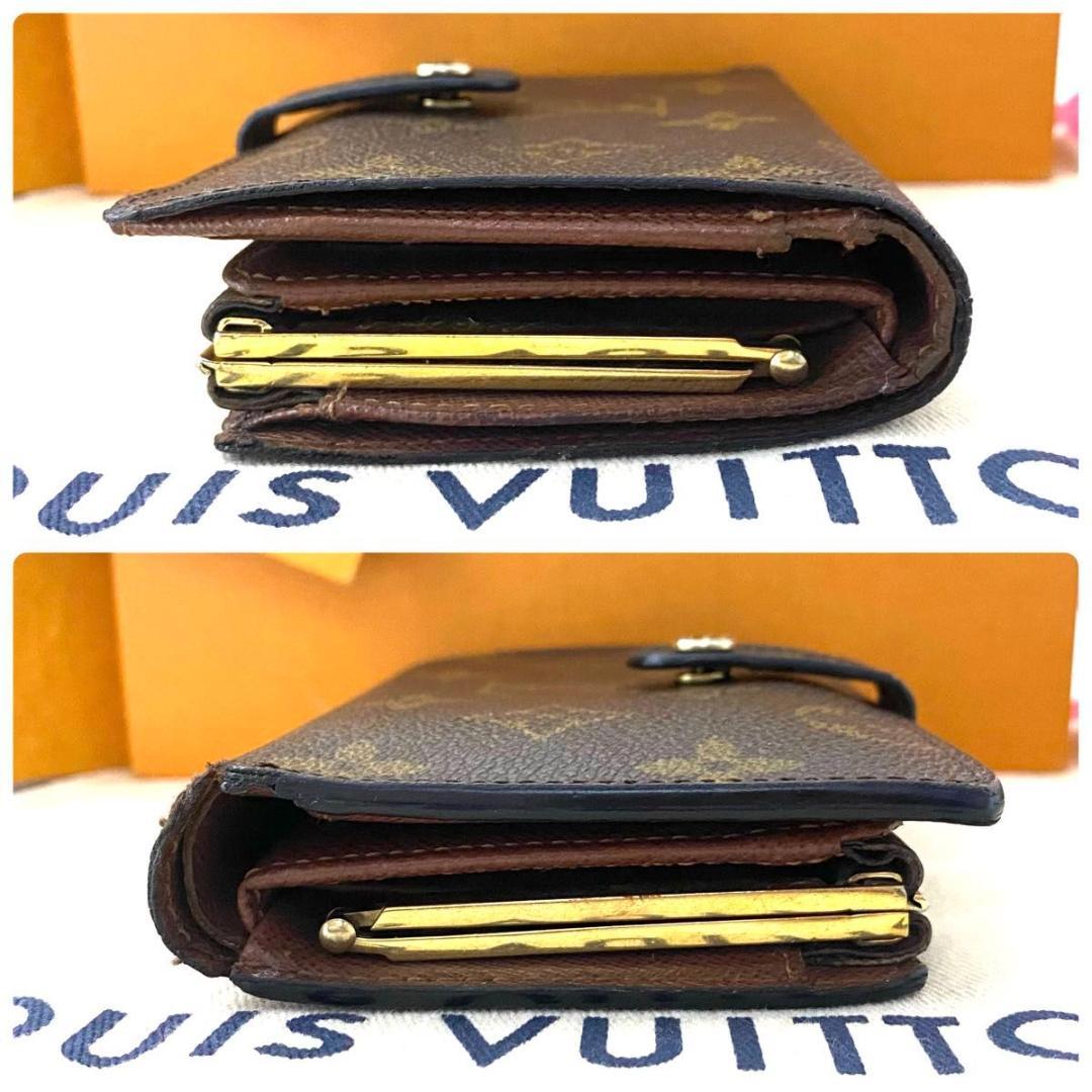 ルイ ヴィトン◎モノグラム ヴィエノワ 二つ折り がま口 ブラウン 茶 男女兼用