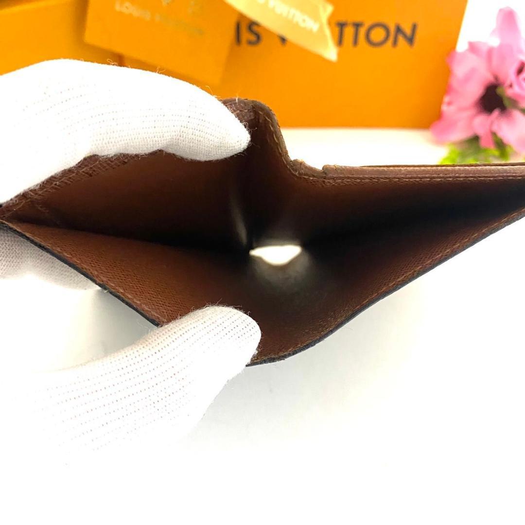 ルイ ヴィトン◎モノグラム ヴィエノワ 二つ折り がま口 ブラウン 茶 男女兼用