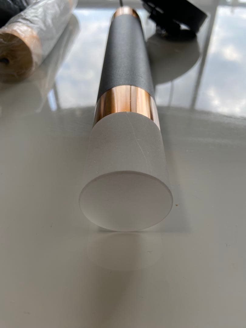 【新品未使用】ブラック・ゴールド ペンダントライト 3個セット