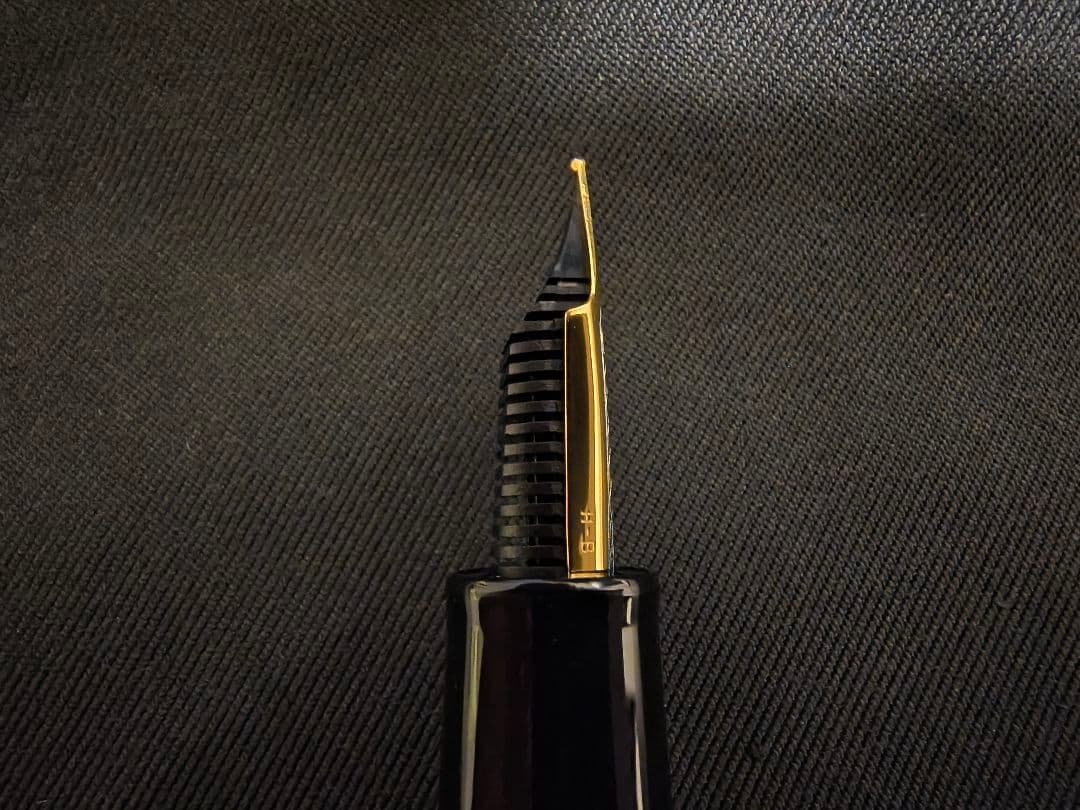 【希少】セーラー万年筆 21金 イエロー B(太字)コンバーター付