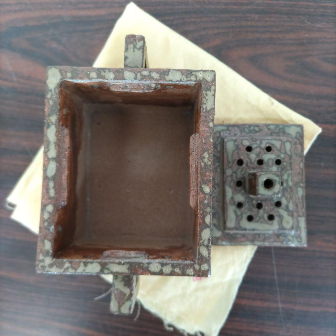 灰釉香炉　魚山　D133