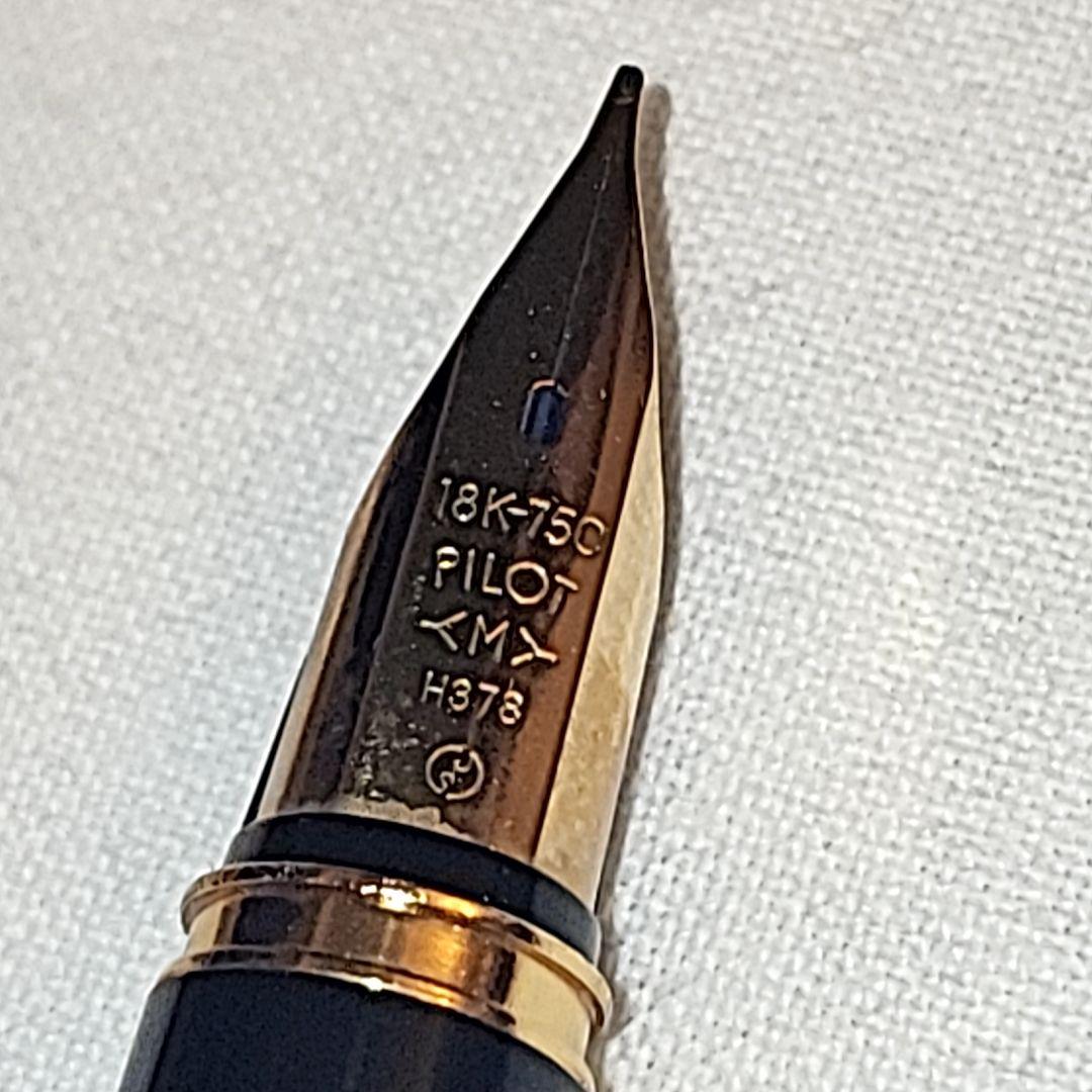 PILOT　パイロット 1976年製　18金　ゴールド　蝕刻　中字　M