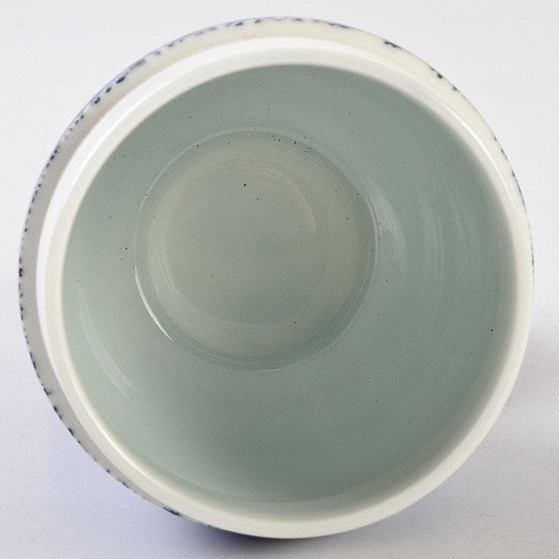 茶道具　陶佳造　染付　渦文　棗　共箱　V　8753