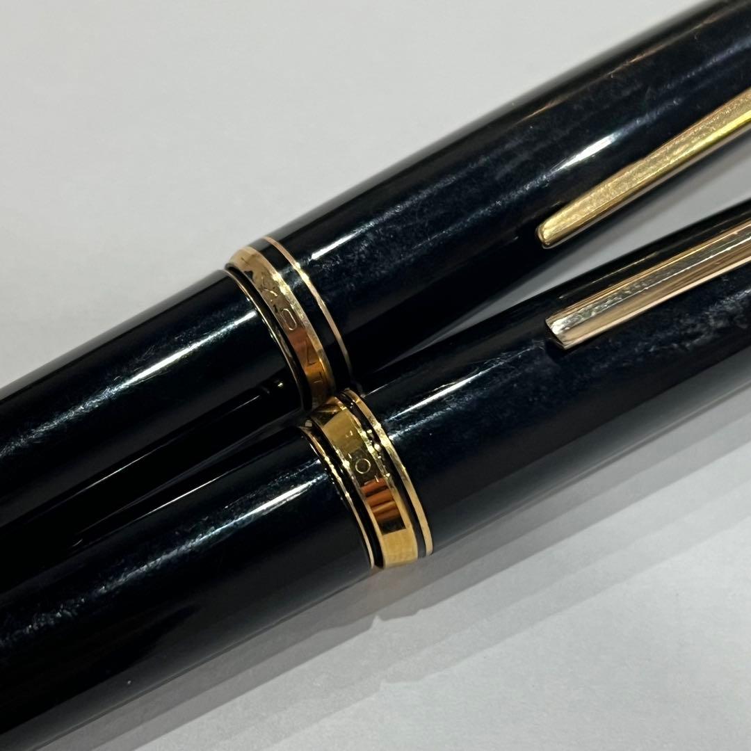モンブラン+パイロット万年筆 2本セット ペン先k18 MONTBLANC