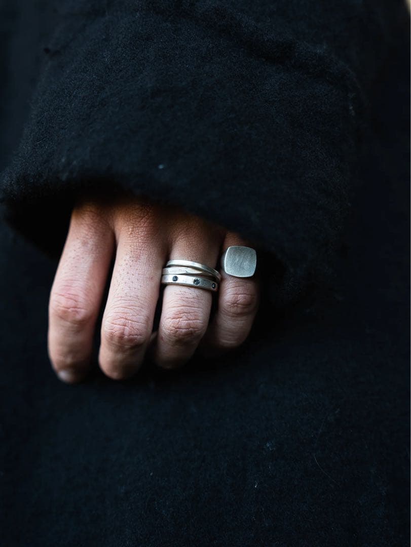 PRY Double Crafted Edge Ring 17号 シルバー925