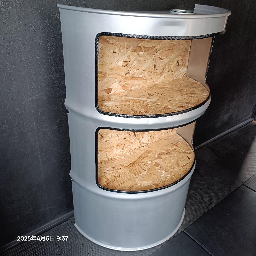 ドラム缶remakeBOXアート！シルバー