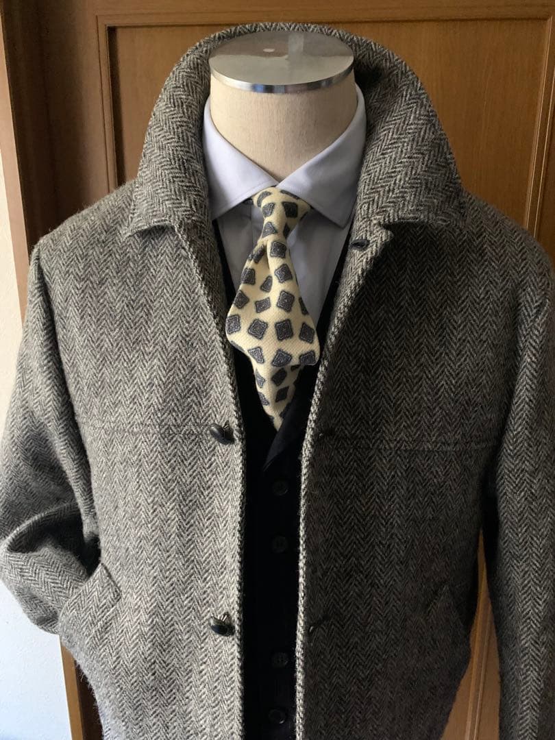 Brown’s ヘリンボーンジャケット　ハリスツイード生地の英国製　カスタム品