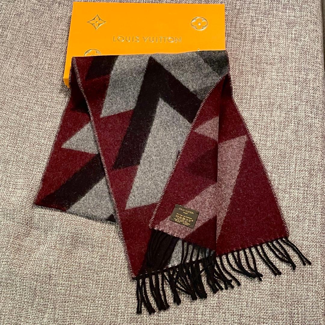 ルイヴィトン エシャルプ アンフィニットV カシミヤ混 マフラー マルチカラー