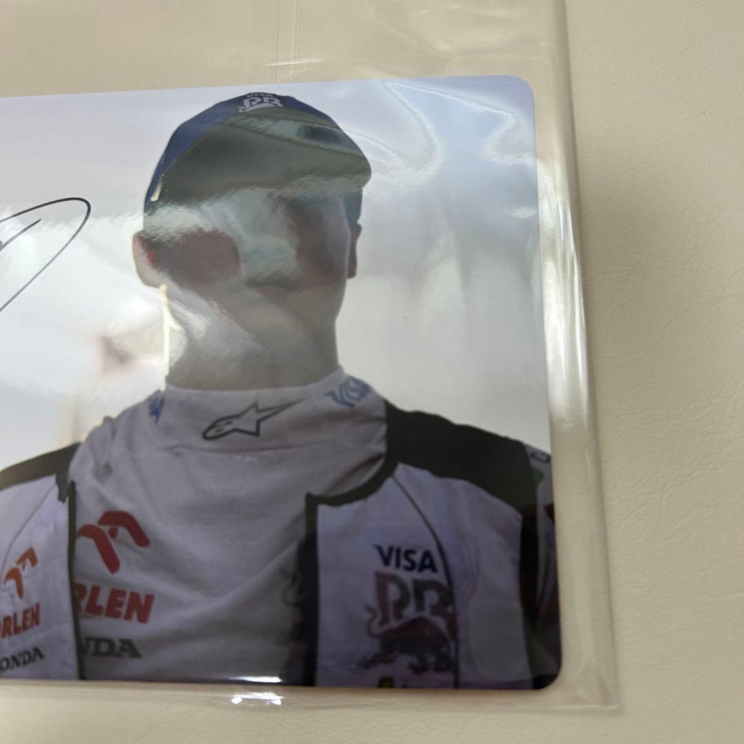 角田裕毅　サインカード　F1 ドライバー