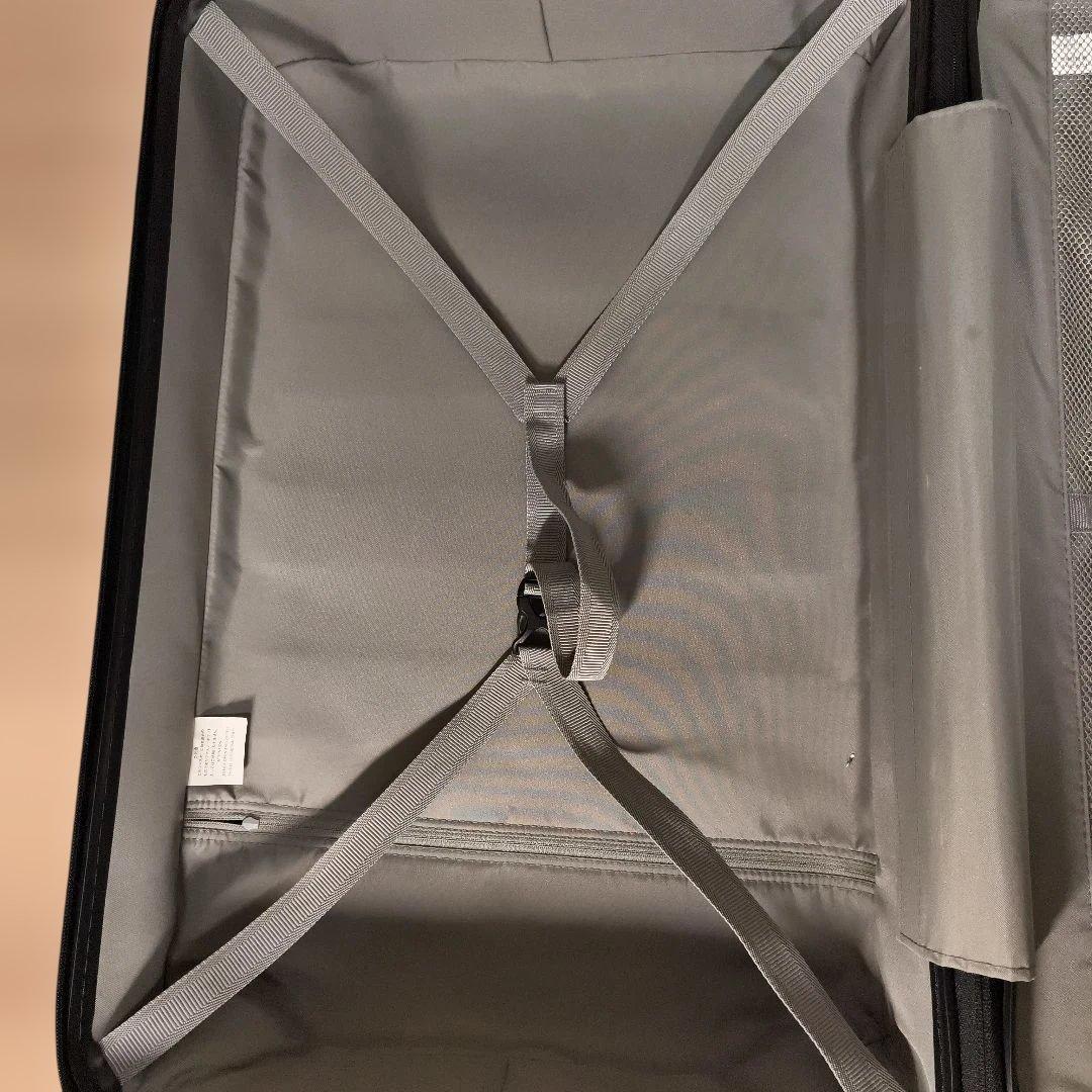 無印良品 スーツケース 赤 MUJI TSAロック 4輪 廃盤 軽量鍵付　75L