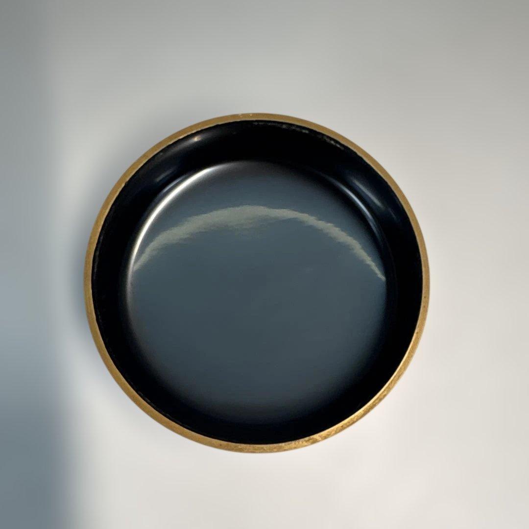 【中古品】西村宗利造　蛍蒔絵　中棗（共箱）