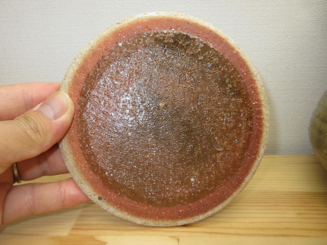 送料込【逢絢亭】茶道具 水指 信楽焼 耳付 水漏れ検査確認済 西尾彦四郎 共箱