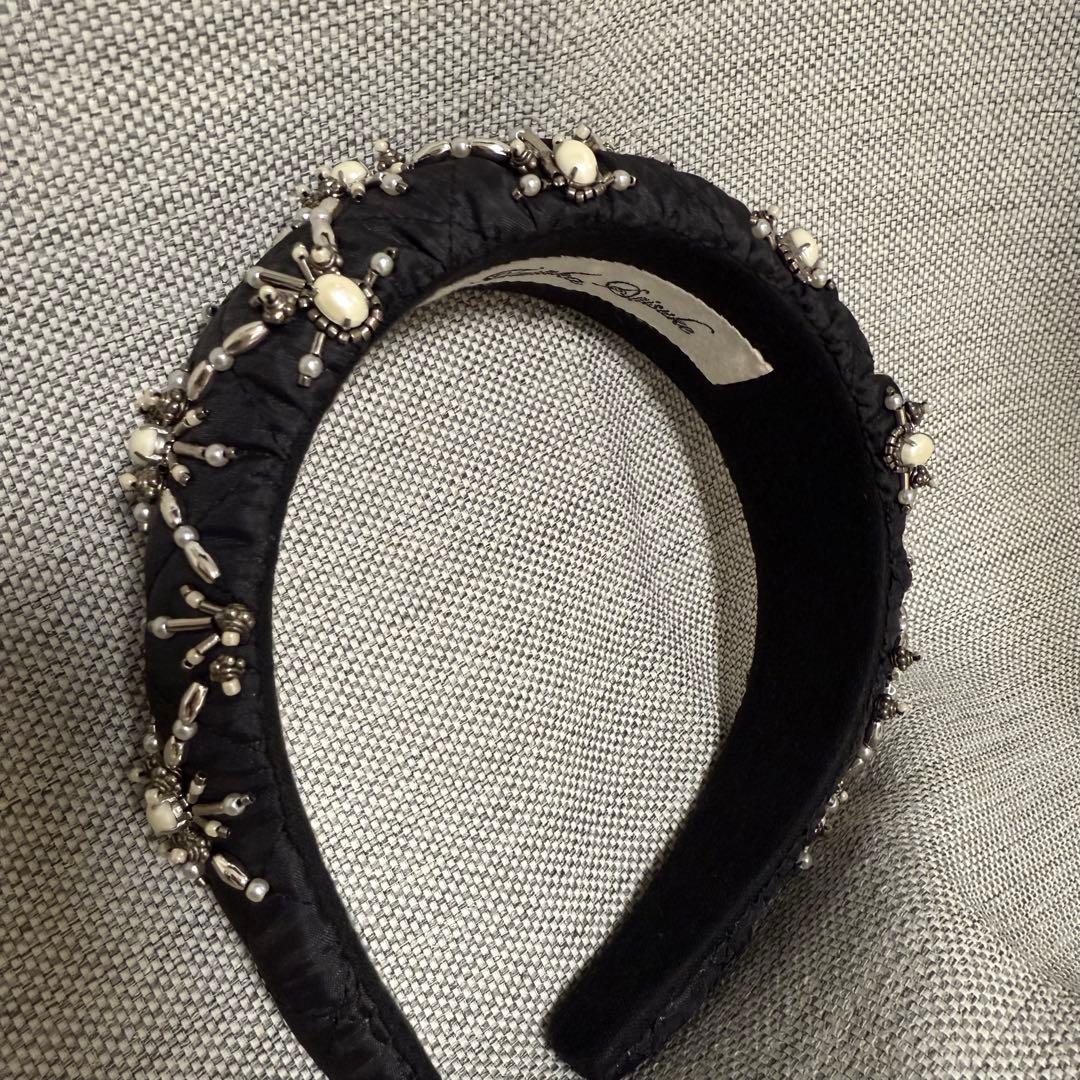 tanakadaisuke タナカダイスケ ビーズ刺繍カチューシャ