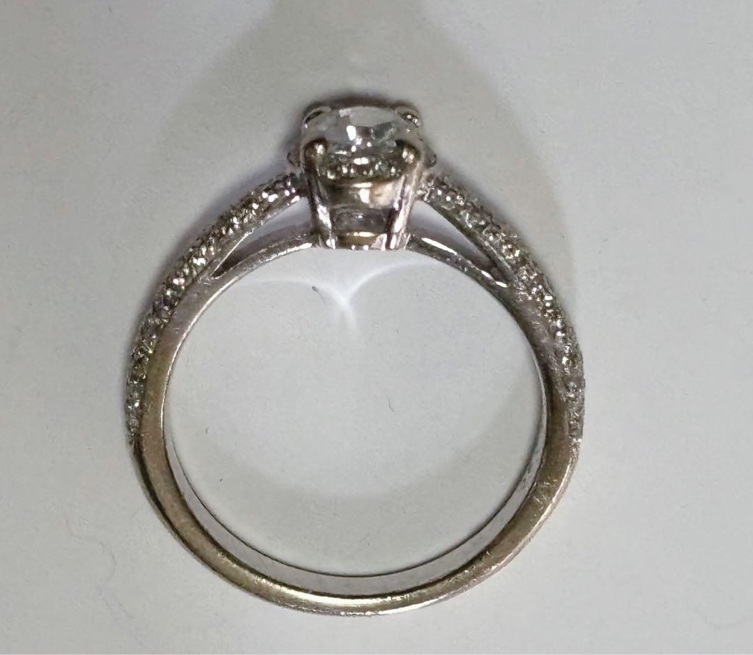 k18WG ローズカットダイヤモンドリング