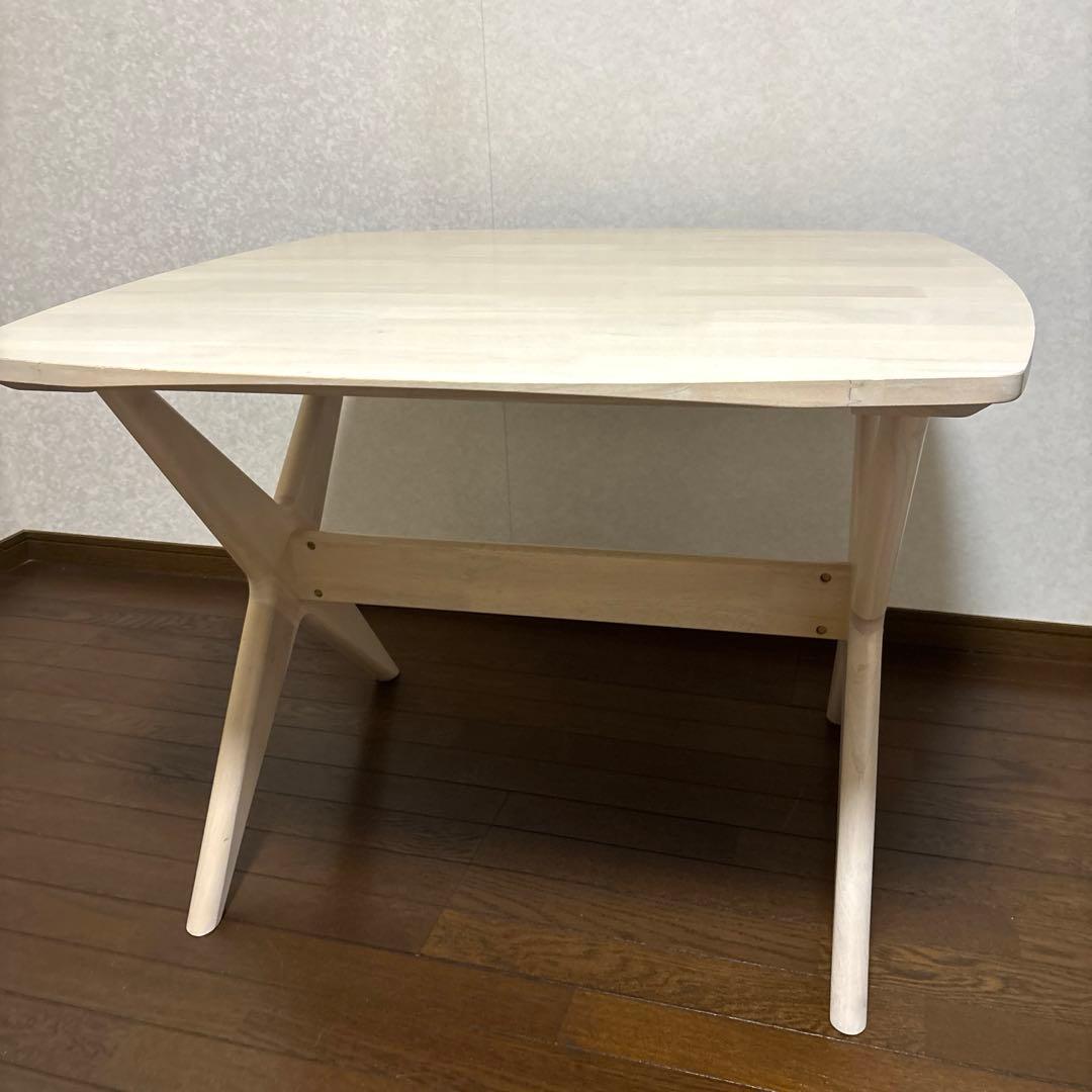 【美品】ニトリ リビングダイニングテーブル リラックスワイド ホワイト