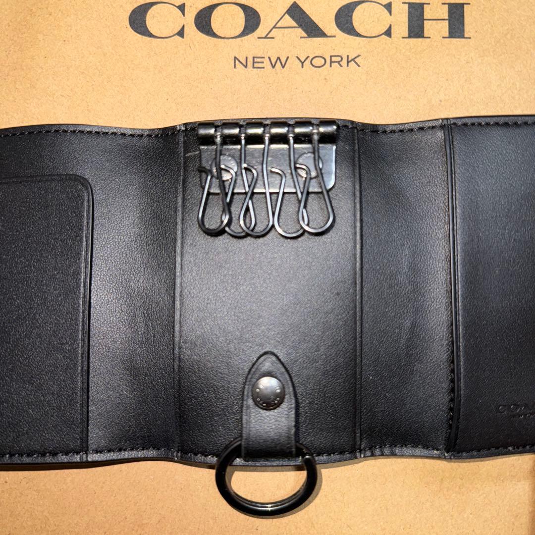 COACH キーケース レザー ブラック コーチ 新品未使用品