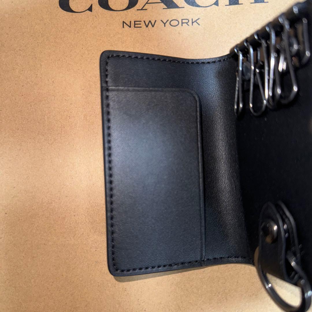 COACH キーケース レザー ブラック コーチ 新品未使用品