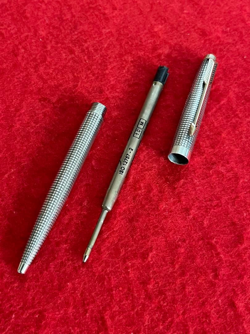 パーカー75ボールペン シズレ スターリングシルバー ❗️リフィル新品‼️