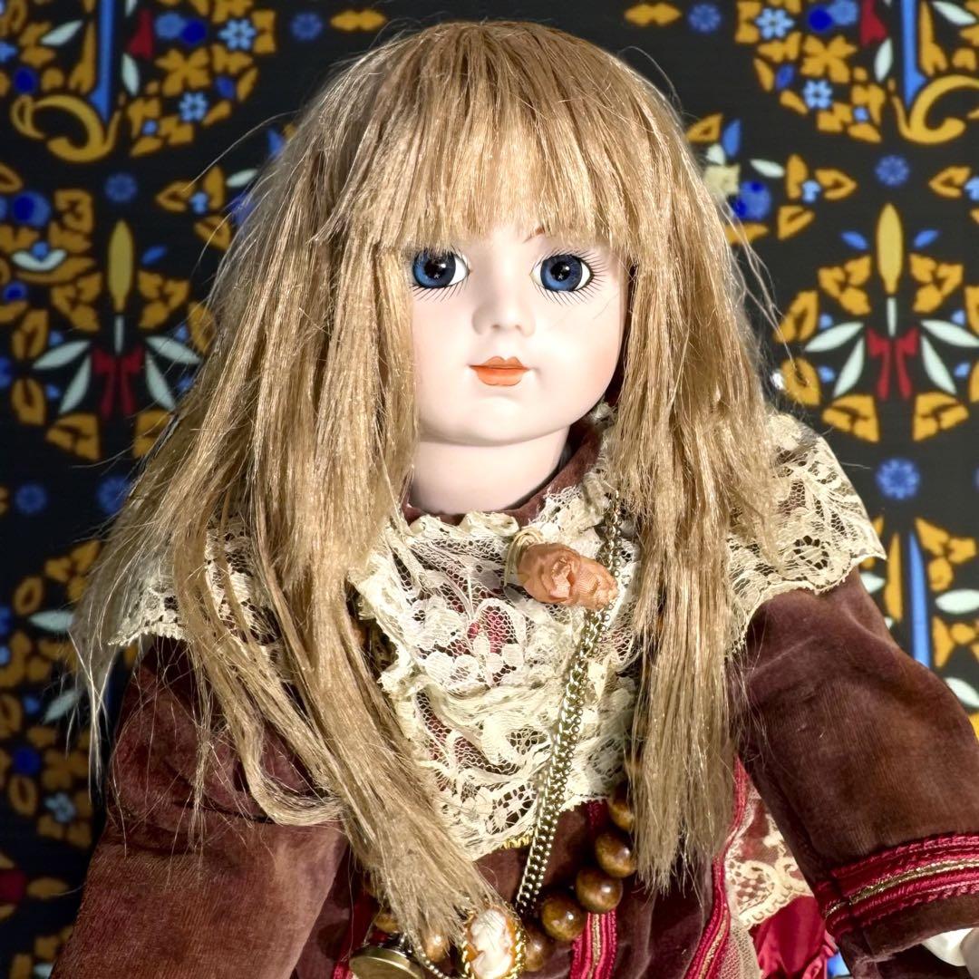 焼きみかん ビスクドール ブリュ ジュン ローズレッドドレス レッドボネ