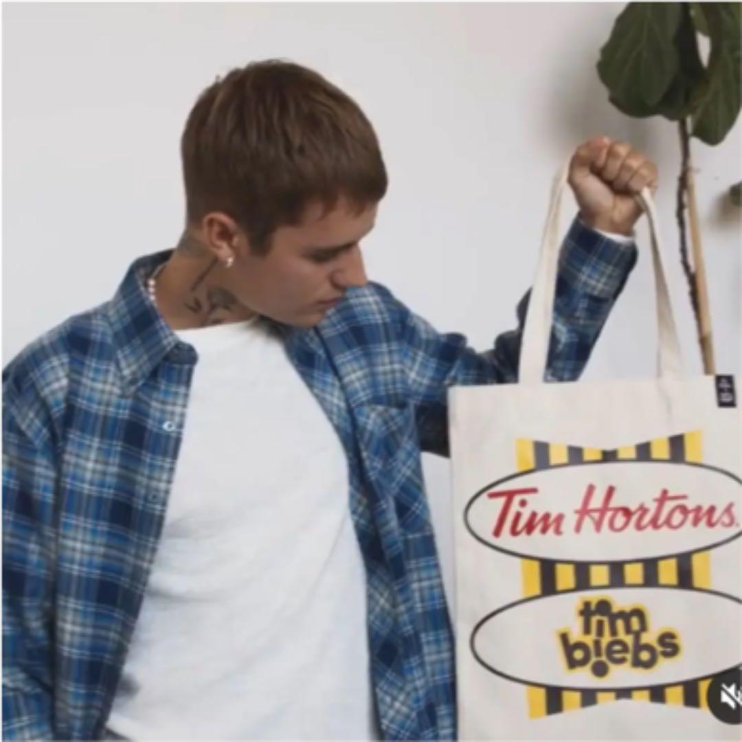 北米限定 ジャスティンビーバー コラボ ティムホートン グッズカナダ