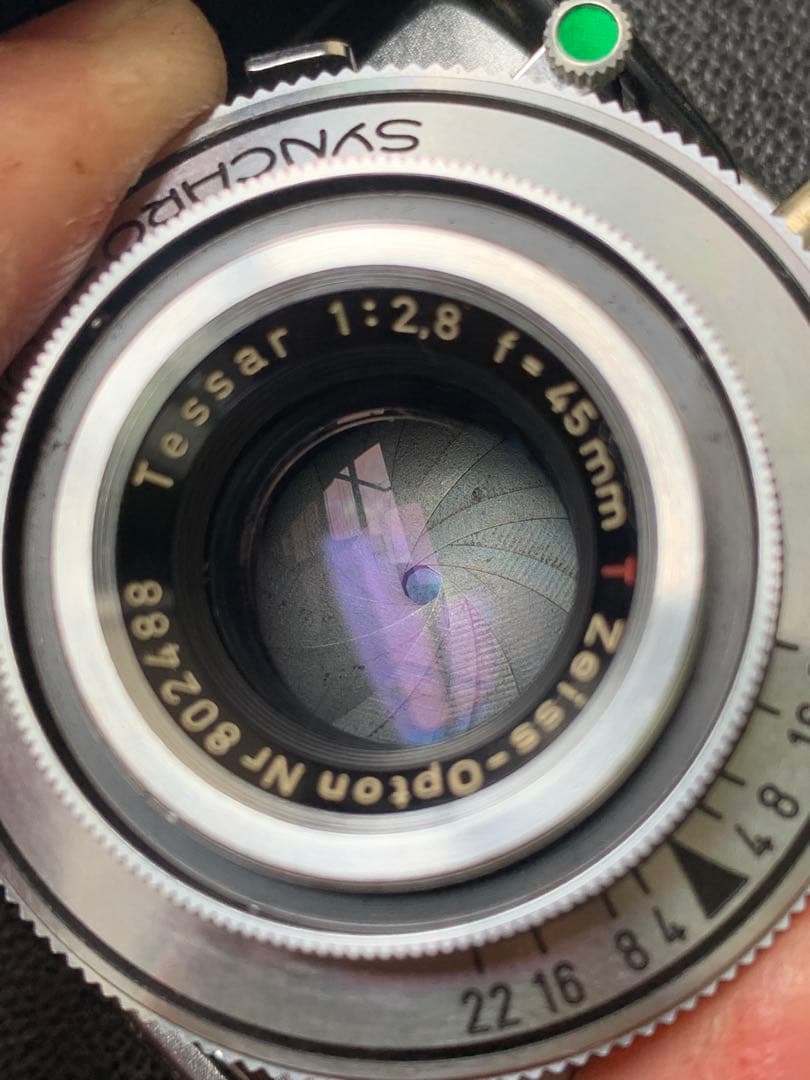 Zeiss Ikonta tessar 45 f2.8 シャッターOK ジャク品