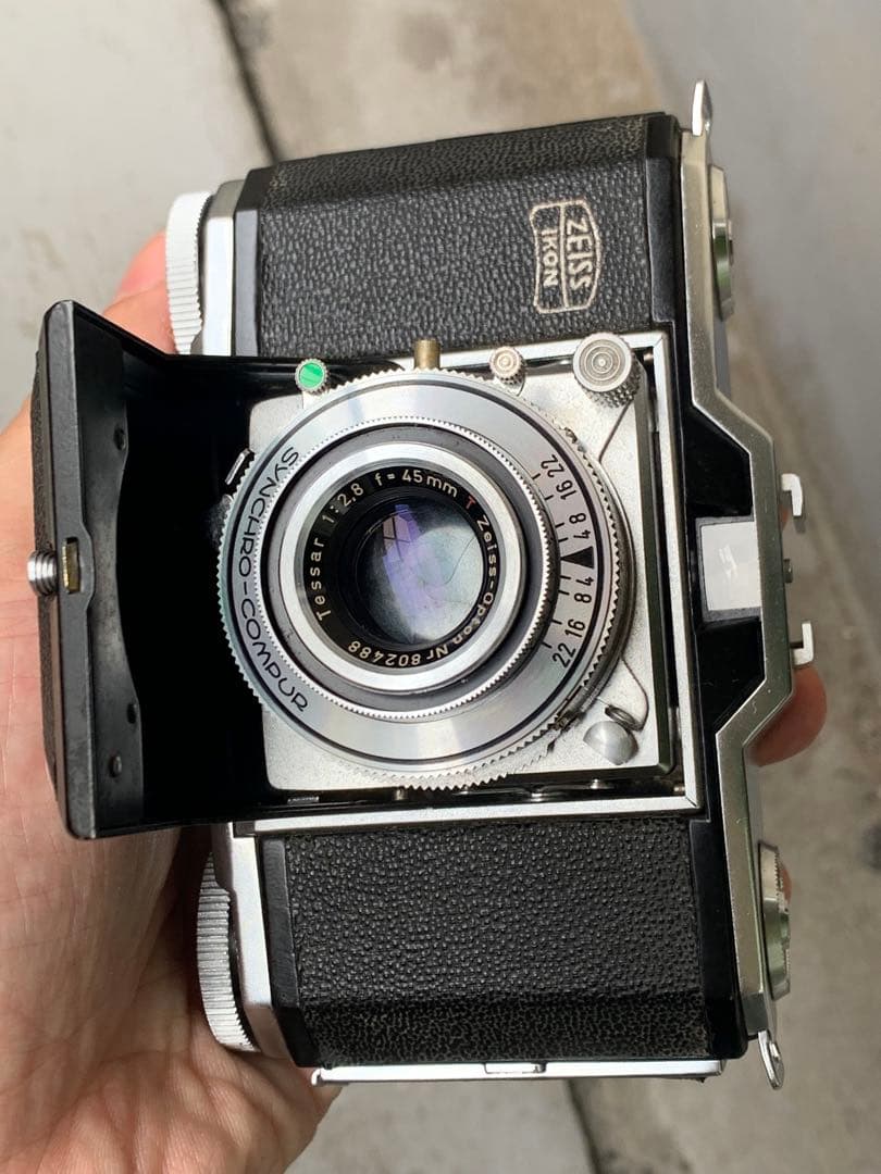 Zeiss Ikonta tessar 45 f2.8 シャッターOK ジャク品