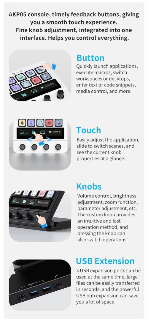 AJAZZ AKP05E ストリーミングメディアコントローラー
