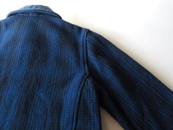 セール　OMNIGOD チェック ウールツイード ハンティングジャケット 2 青