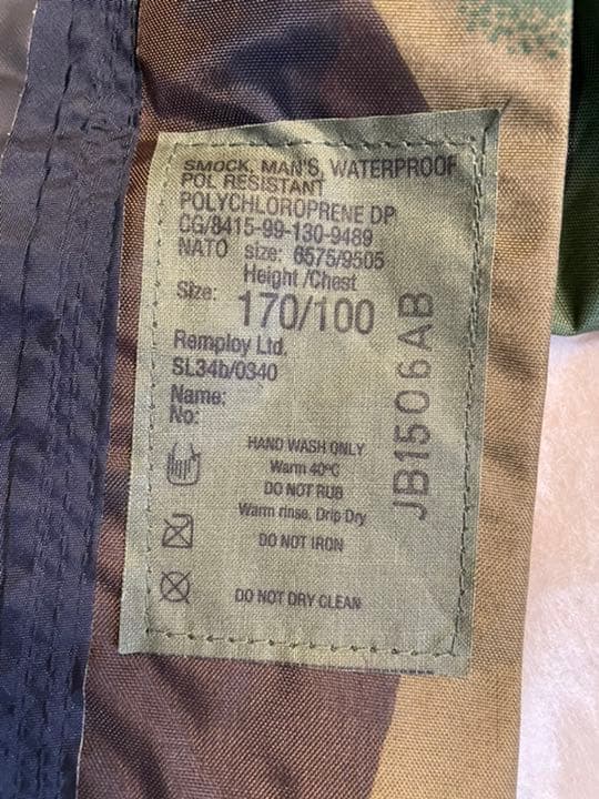 中田商店　実物イギリス軍 カモフラージュ ミリタリー マウンテンパーカーサバゲー
