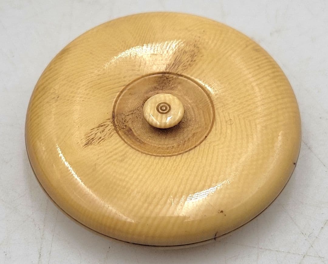 膳所焼　茶入れ　挽家　仕服　合わせ箱　時代物　茶道具　骨董品、美術品