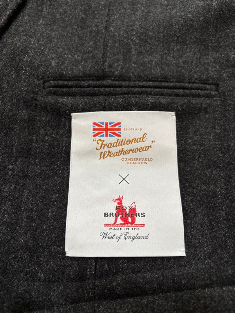 未使用　トラディショナルウェザーウェア　フォックスフランネル　ウールベスト　34