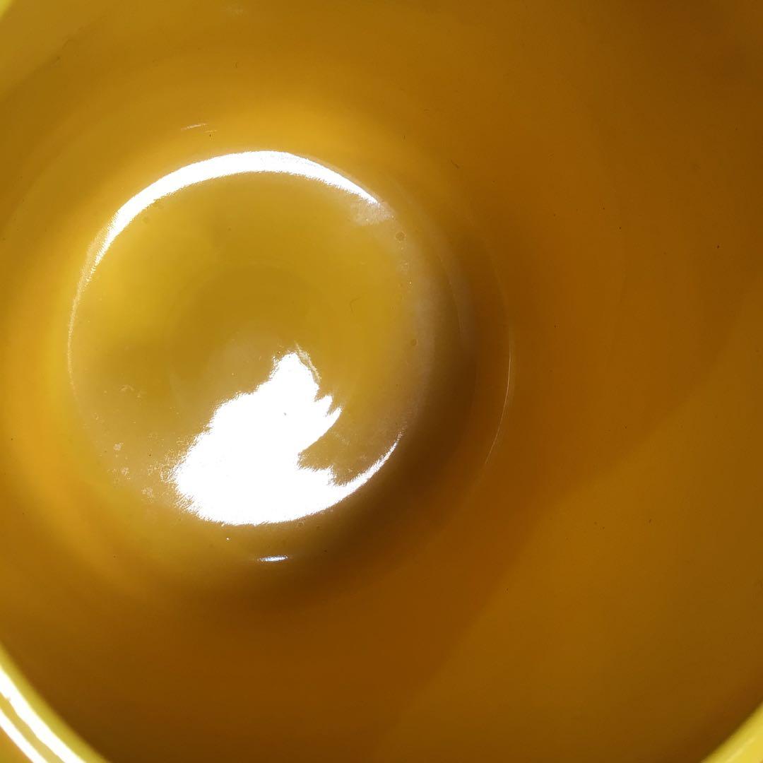 Ｍ４４７　水指　『平安　高野清鳳造』『黄交趾』『亀甲鶴亀文』　共箱　茶道具