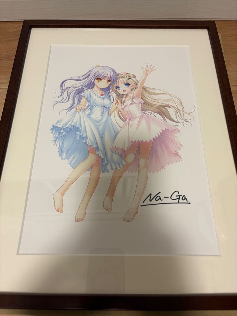 Angel Beats!天使 リトルバスターズクド 直筆サイン 複製原画 超レア