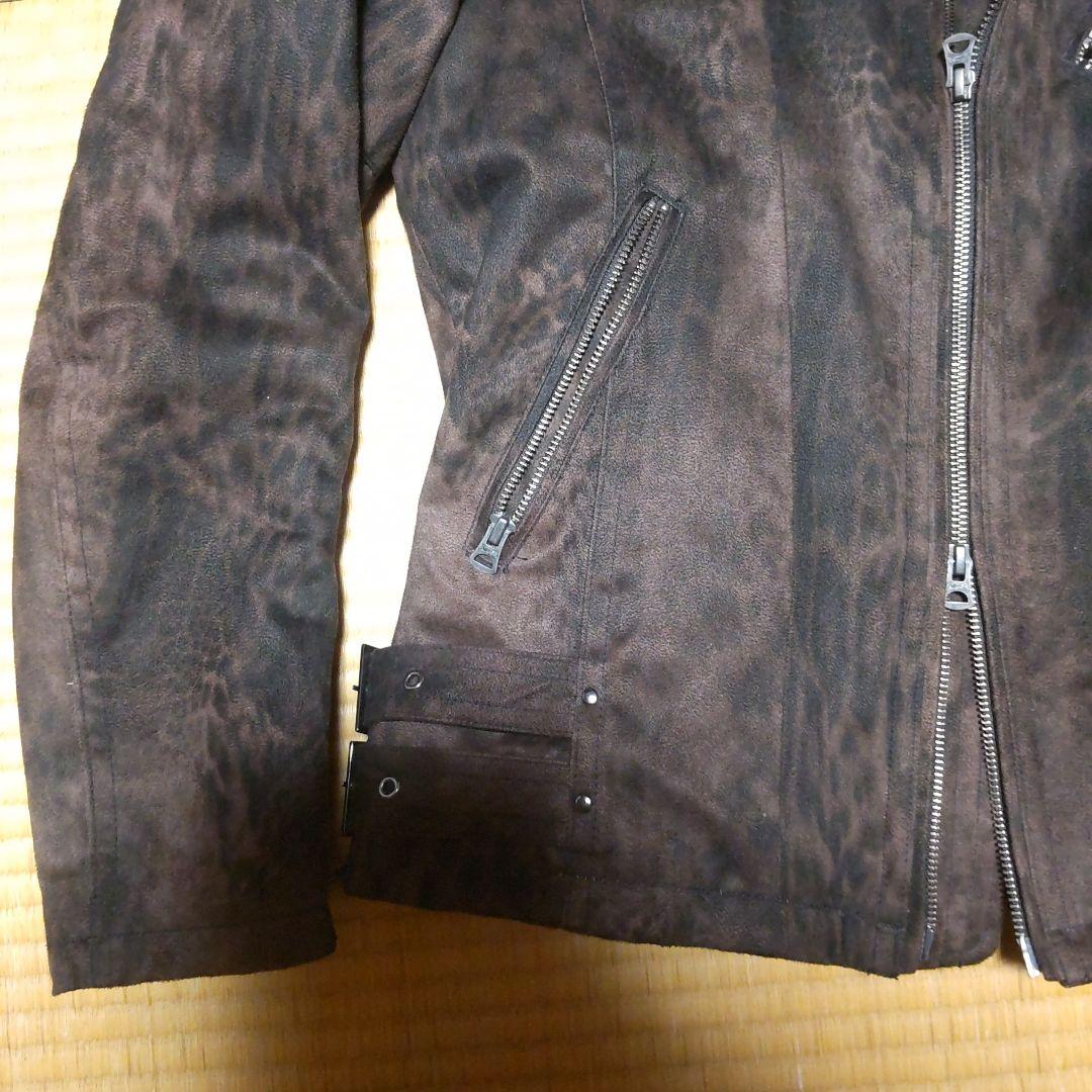 トルネードマート/LLサイズ/レオパード柄/シングルライダースジャケット/